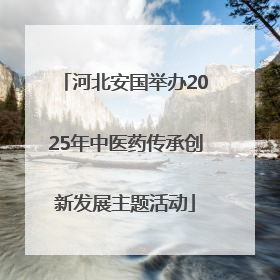河北安国举办2025年中医药传承创新发展主题活动